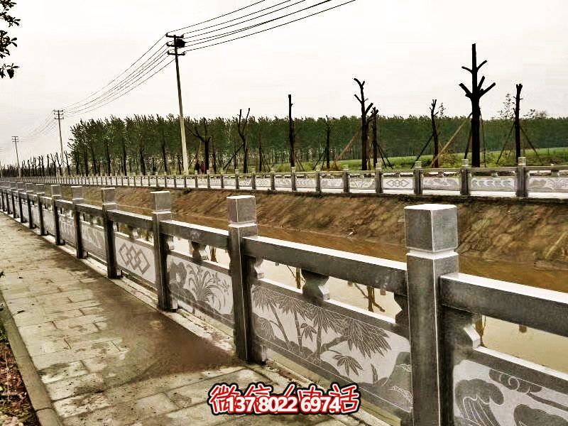 美化城市河道，完美防護欄桿，大理石裝飾