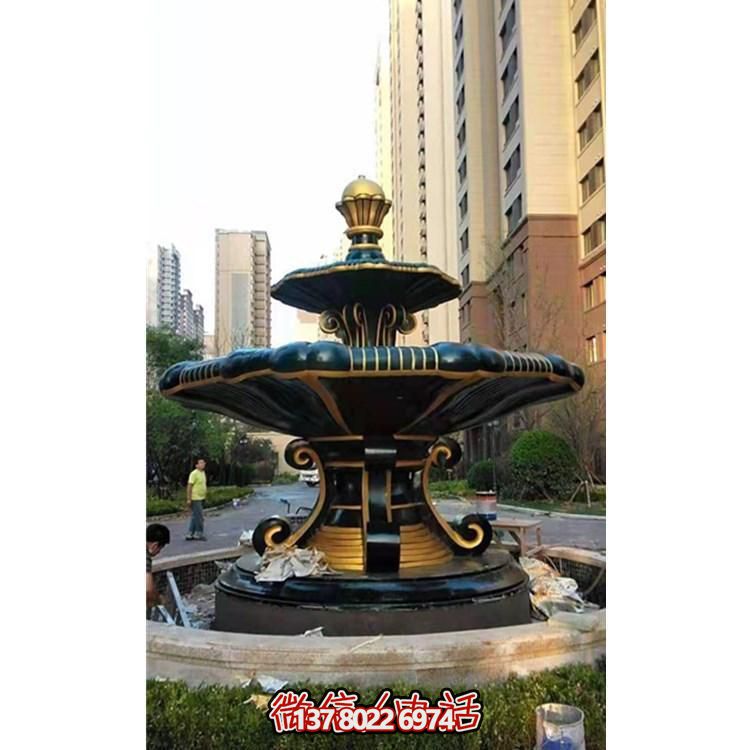 歐式風格石雕大型噴泉雕塑，點綴別墅小區