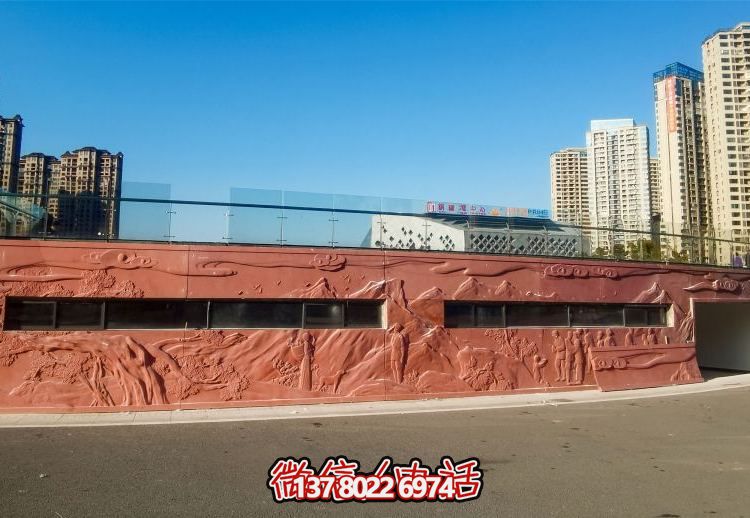 絢麗藝術空間，創意戶外浮雕銅雕影壁壁畫雕塑