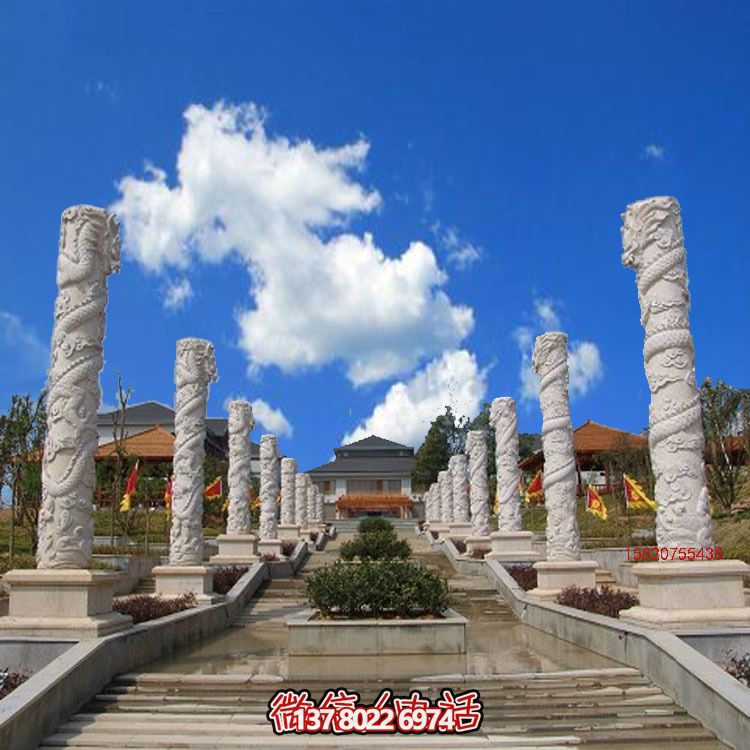 漢白玉龍柱石雕,傳承中華園林文化精髓 漢白玉龍柱石雕,傳承中華園林文化精髓