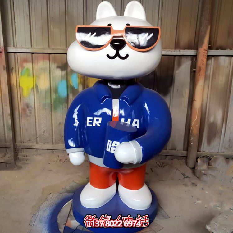 藝術玻璃鋼彩繪動物雕塑——讓商場、網店、紅店變身藝術館