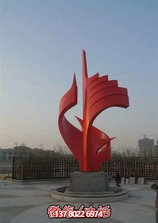 大型不銹鋼景觀雕塑，室外裝飾藝術(shù)精美