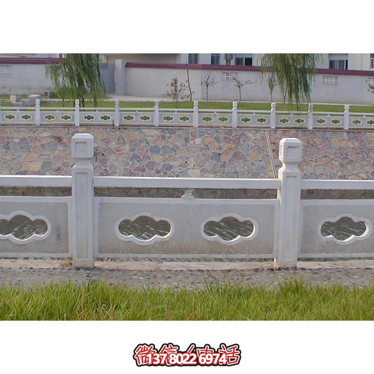大理石石雕戶(hù)外景觀河道大理石石雕欄桿欄板雕塑